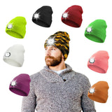 LED Light Beanie Hat for Outdoor Sports