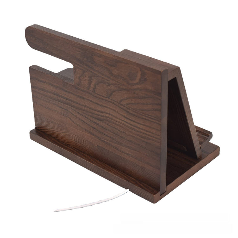Walnut Wood Desktop Phone Stand
