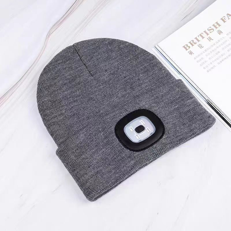 LED Light Beanie Hat for Outdoor Sports