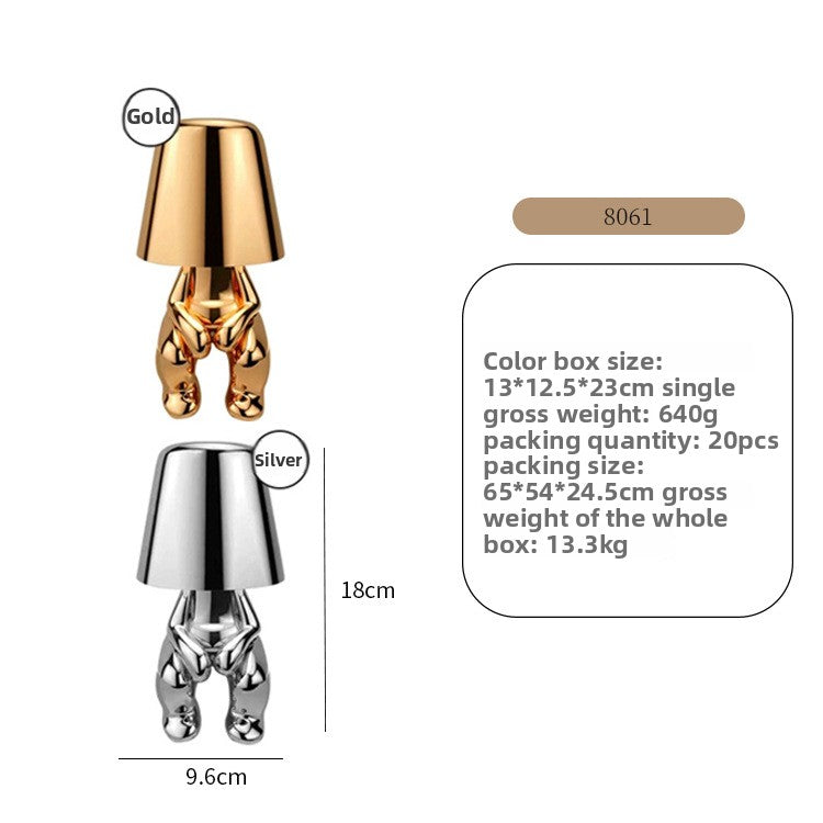 Rechargeable Three-Color Table Lamp