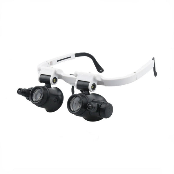 9892H-1 Head-mounted Glasses Magnifying Glass 8 Times 23 Times Clock Maintenance Identification High-definition LED Magnifying Glass