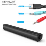 4D Computer Speaker Bar Stereo Sound subwoofer Bluetooth Speaker For Macbook Laptop Notebook PC Music Player Wired Loudspeaker