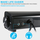 4D Computer Speaker Bar Stereo Sound subwoofer Bluetooth Speaker For Macbook Laptop Notebook PC Music Player Wired Loudspeaker