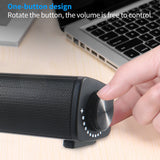 4D Computer Speaker Bar Stereo Sound subwoofer Bluetooth Speaker For Macbook Laptop Notebook PC Music Player Wired Loudspeaker