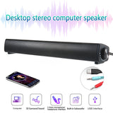 4D Computer Speaker Bar Stereo Sound subwoofer Bluetooth Speaker For Macbook Laptop Notebook PC Music Player Wired Loudspeaker