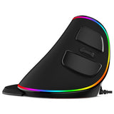 Vertical Ergonomic RGB Wired Mouse
