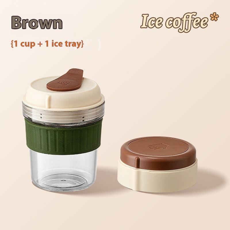 500ML Iced Coffee Bottle with Ice Cube Tray
