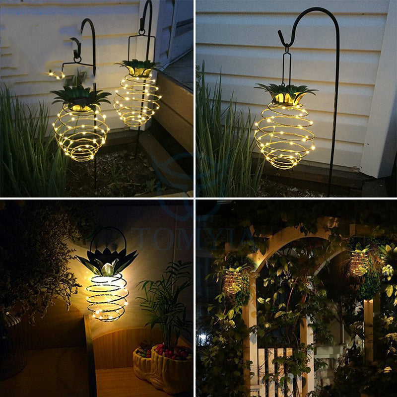 Outdoor Solar Pineapple Fairy String Lights