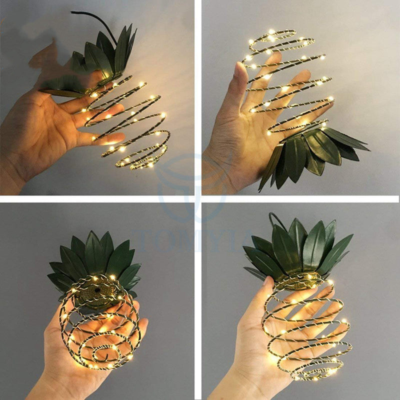 Outdoor Solar Pineapple Fairy String Lights