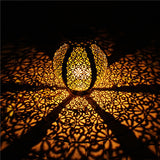 Illuminate Outdoors Solar Wrought Iron Lantern