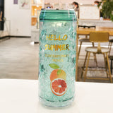 Portable Plastic Water Bottle with Straw – Sports & Outdoor Use