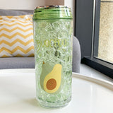 Portable Plastic Water Bottle with Straw – Sports & Outdoor Use