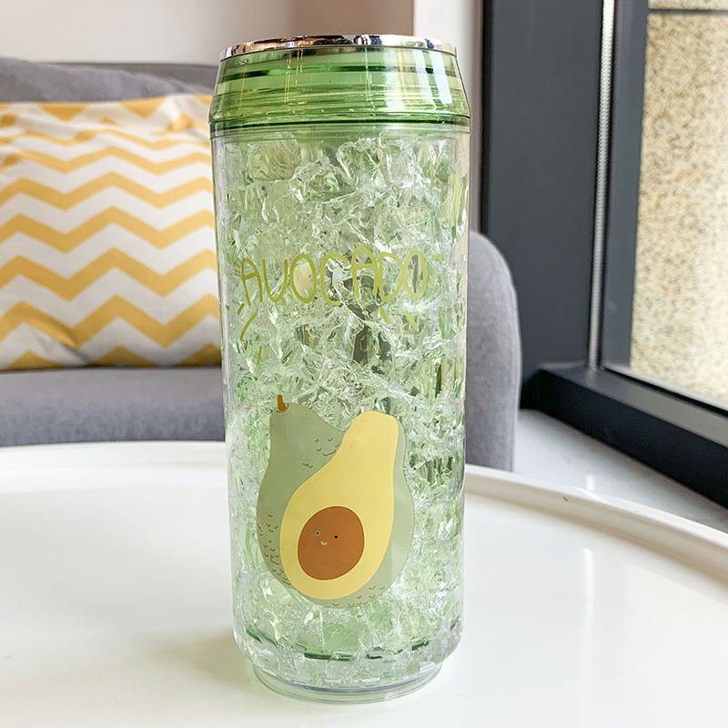 Portable Plastic Water Bottle with Straw – Sports & Outdoor Use