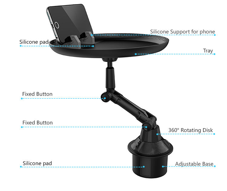 Car Travel Dining & Coffee Tray | Portable Car Table