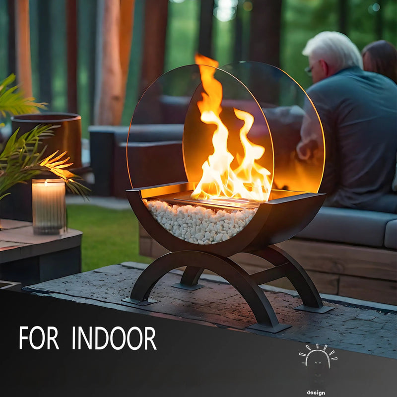 Indoor Mini Alcohol Fireplace Lamp