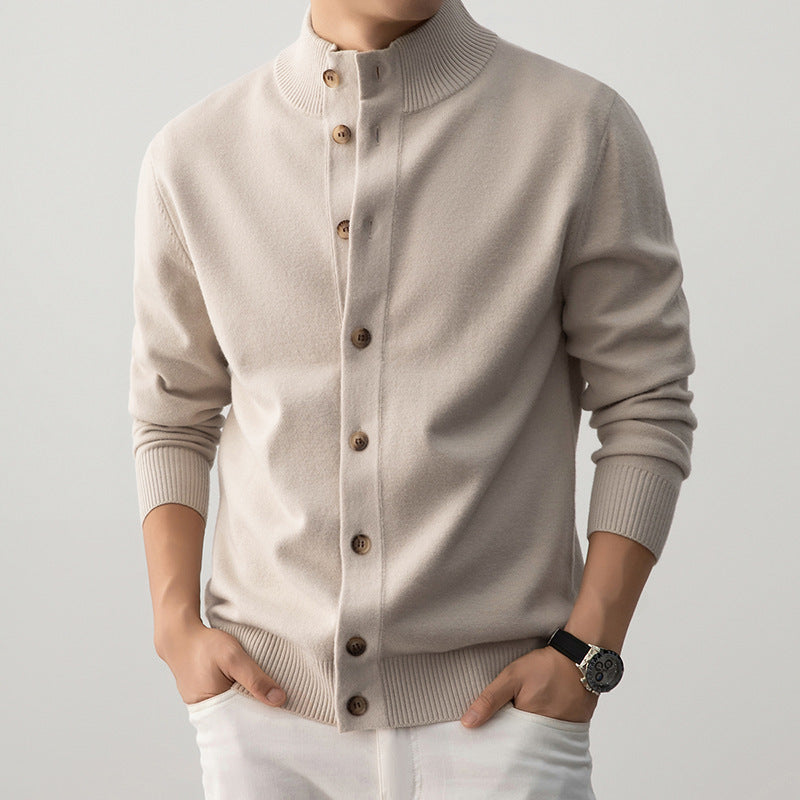 Men's Semi-Turtleneck Thick Sweater – Old Money Style