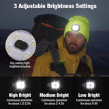 LED Light Beanie Hat for Outdoor Sports