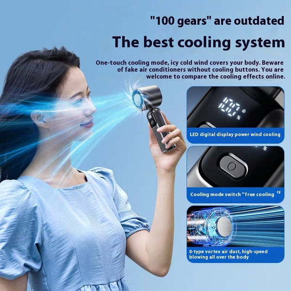 Stay Cool Anywhere High-Speed USB Fan with Display