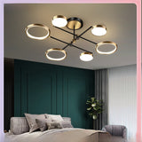 Nordic Iron LED Chandelier with Adjustable 3-Tone Lighting
