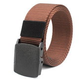 Men&#039;s Imitation Nylon Tactical Woven Canvas Belt Outdoor Training Leisure Iron-free Security Belt