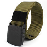 Men&#039;s Imitation Nylon Tactical Woven Canvas Belt Outdoor Training Leisure Iron-free Security Belt