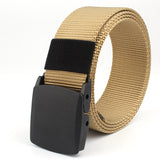 Men&#039;s Imitation Nylon Tactical Woven Canvas Belt Outdoor Training Leisure Iron-free Security Belt
