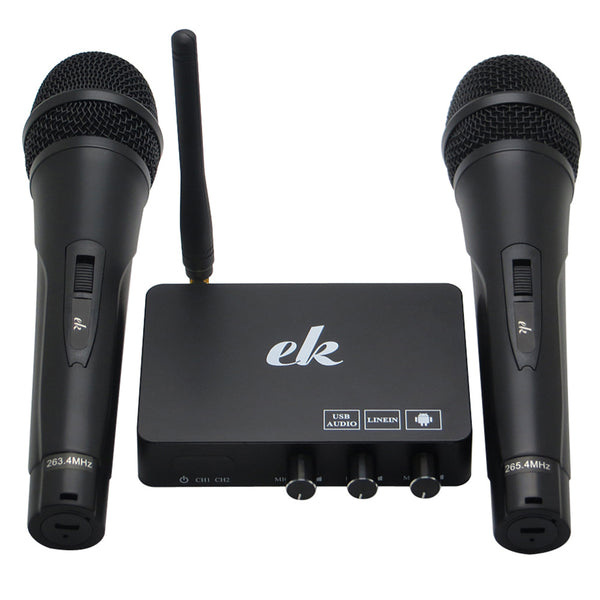 Home Wireless K Song Set National V-segment Two Microphone Sound Card Digital Reverberation Adjustment