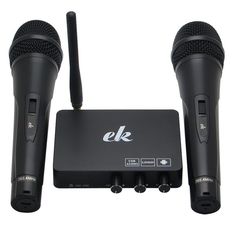 Home Wireless K Song Set National V-segment Two Microphone Sound Card Digital Reverberation Adjustment