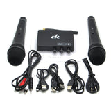 Home Wireless K Song Set National V-segment Two Microphone Sound Card Digital Reverberation Adjustment