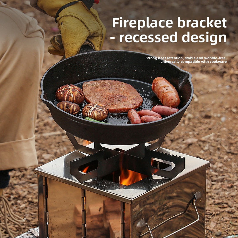 Portable Stainless Steel Folding BBQ Stove