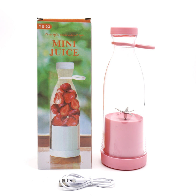 Electric USB Bottle Juicer 6-Leaf Cutter Household Cup