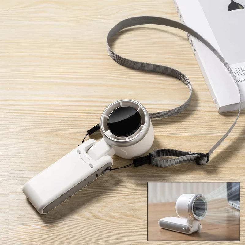 Portable 180° Folding Neck and Desktop Mini Turbo Fan