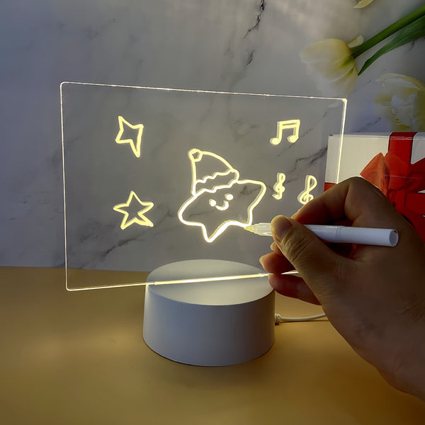 USB-Powered Acrylic LED Writing Board Night Light