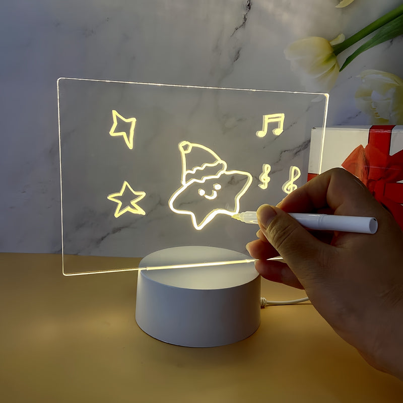 USB-Powered Acrylic LED Writing Board Night Light