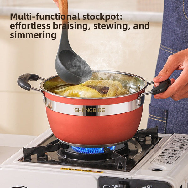 Stainless Steel Cookware Set 12-Piece Colorful Kitchenware