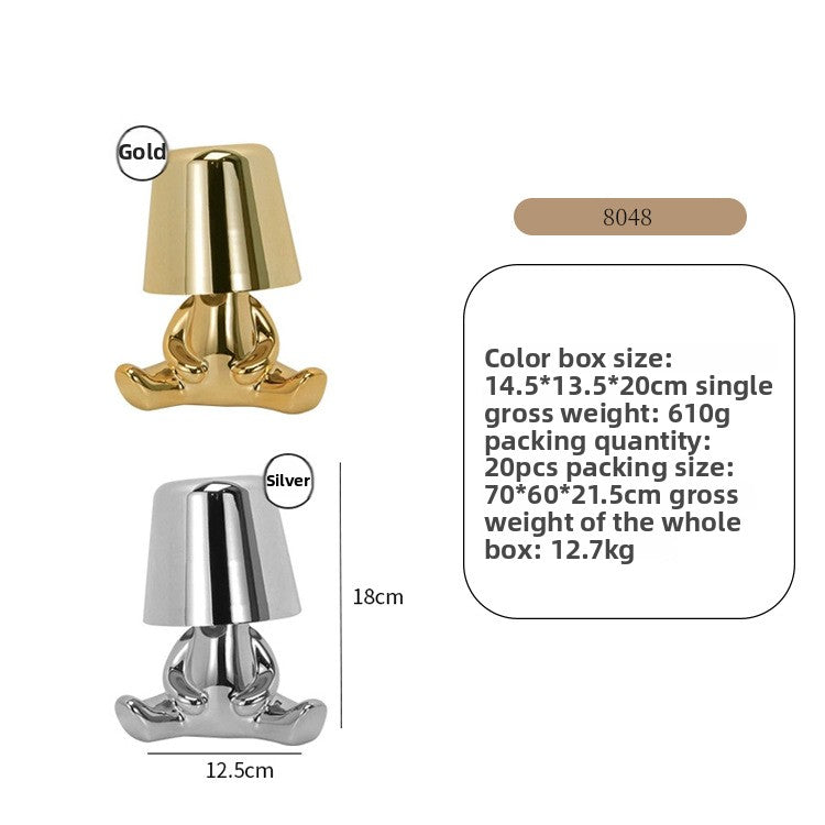 Rechargeable Three-Color Table Lamp