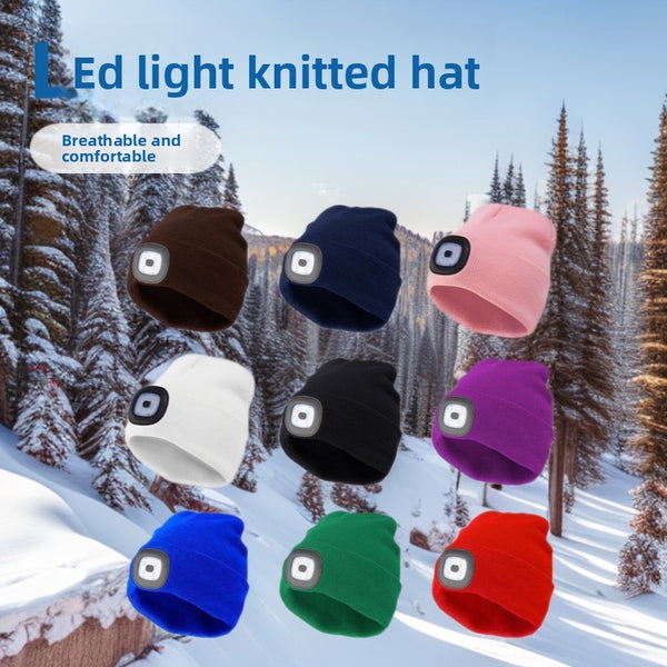 LED Light Beanie Hat for Outdoor Sports