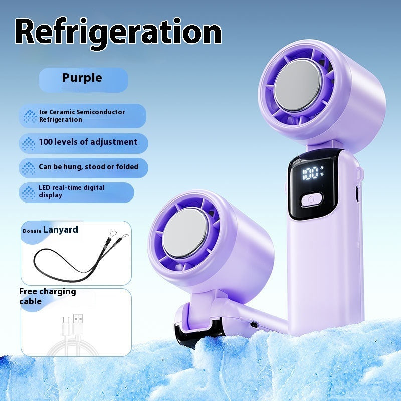 Stay Cool Anywhere High-Speed USB Fan with Display