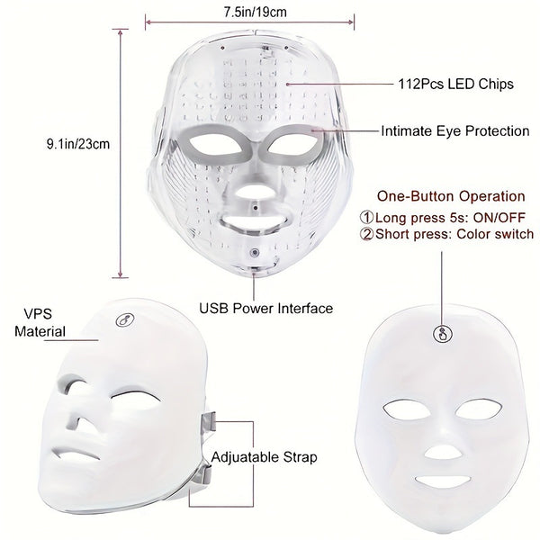 Rechargeable LED Photon Beauty Mask