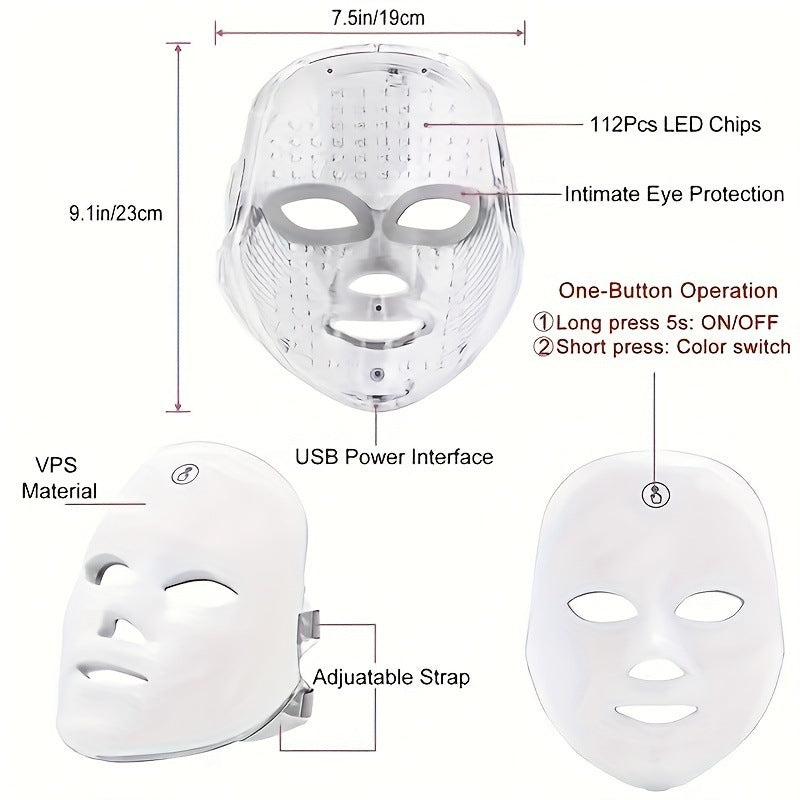 Rechargeable LED Photon Beauty Mask