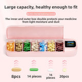 Portable Pill Organizer with Timer Alarm