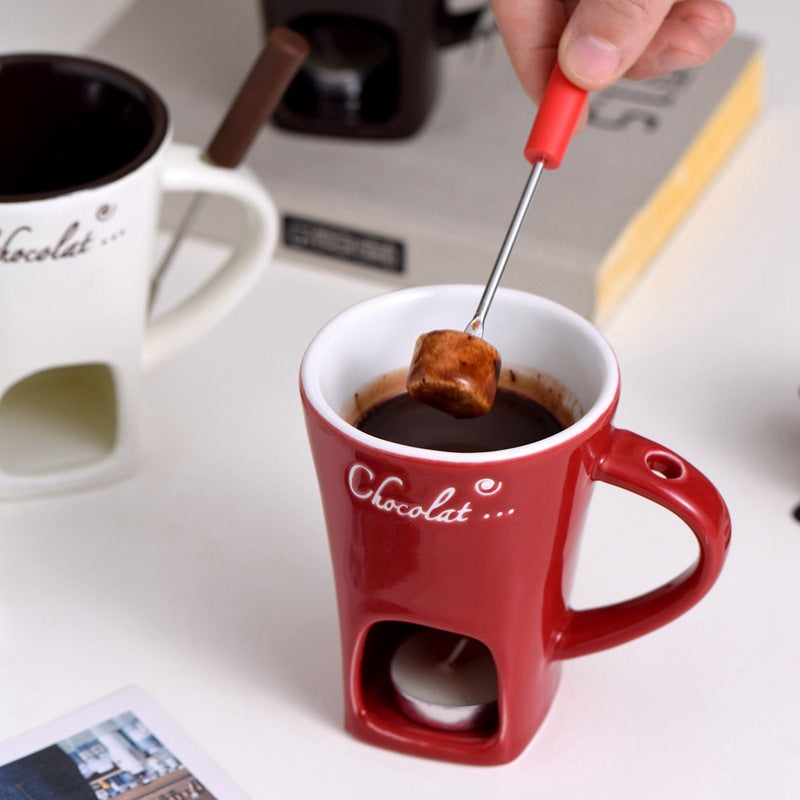 Ceramic Hot Pot Mug – Chocolate Drink Cup