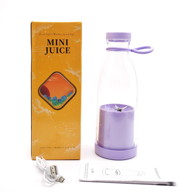 Electric USB Bottle Juicer 6-Leaf Cutter Household Cup