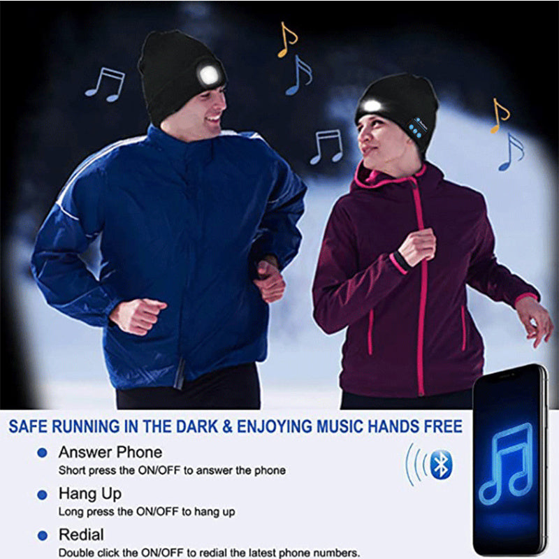 Light Up & Listen Bluetooth LED Music Beanie