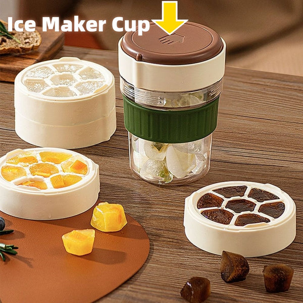 500ML Iced Coffee Bottle with Ice Cube Tray