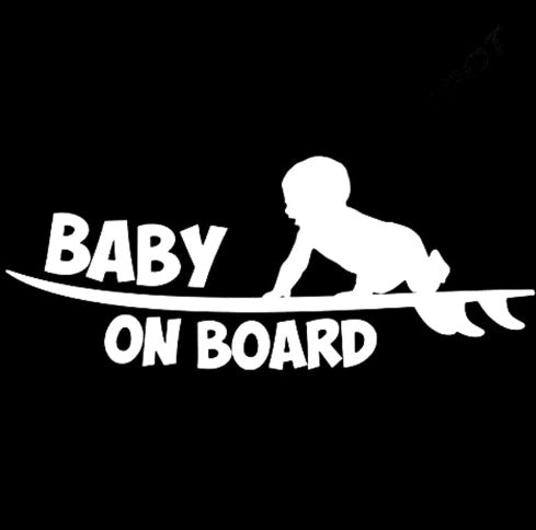 Cute Baby On Board Car Sticker