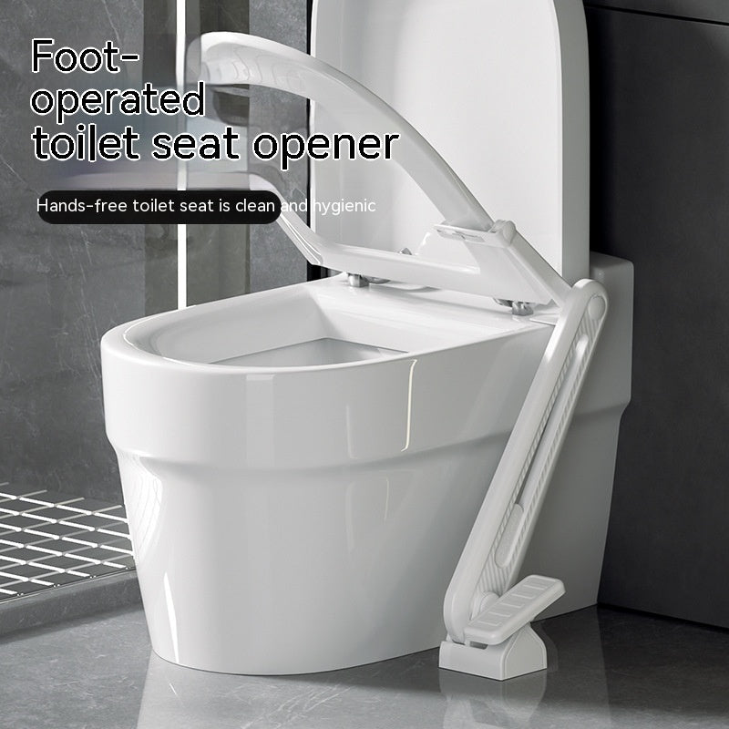 Hands-Free Pedal Toilet Lid Lifter