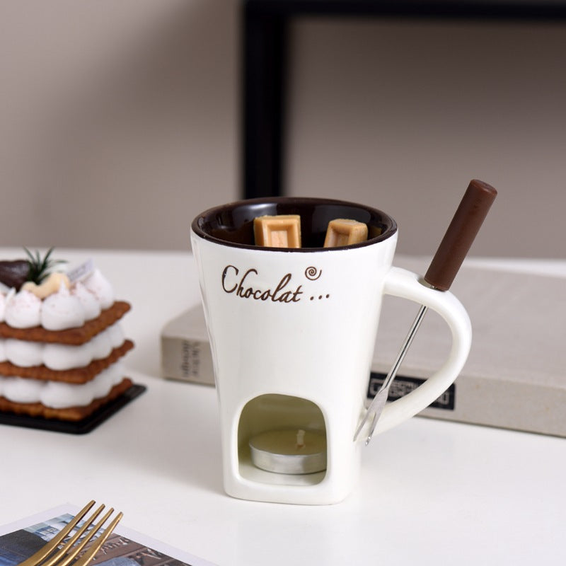 Ceramic Hot Pot Mug – Chocolate Drink Cup