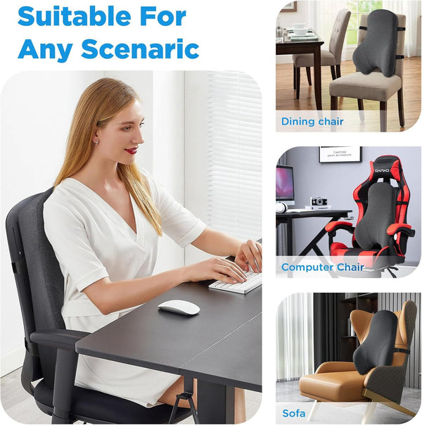 Ergonomic High-Back Office Chair Support Pad