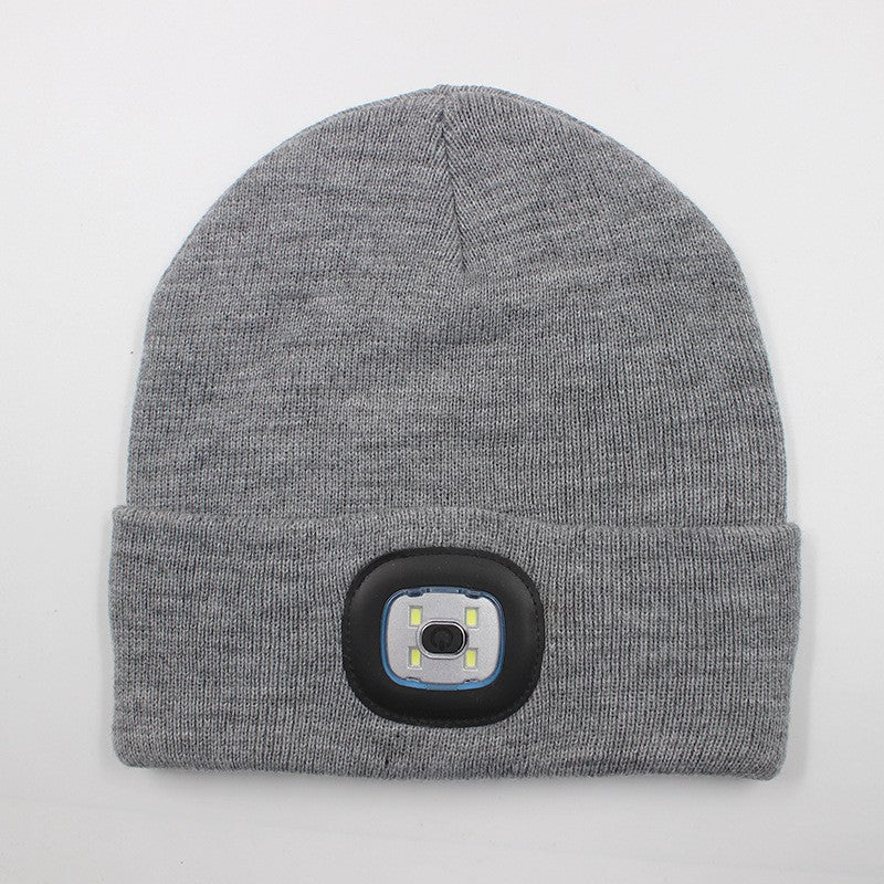LED Light Beanie Hat for Outdoor Sports